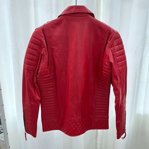 Mr.Bern LA Buttersoft Lambskin Moto Leather Biker Jacket With Silver Hardware - Picture 4 of 15